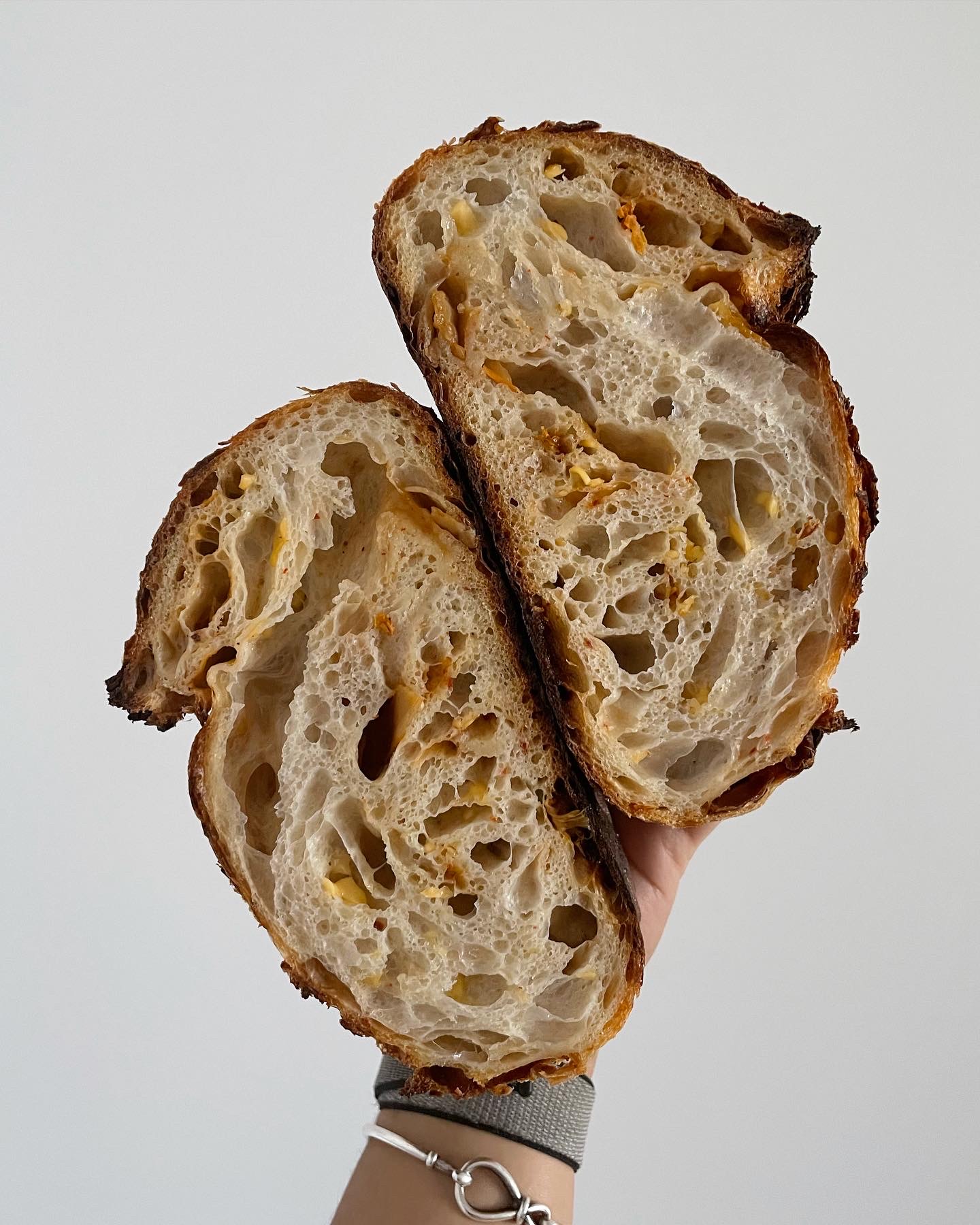 kimchi & cheese sourdough